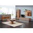 WOHNWAND Kerneiche vollmassiv Eichefarben, Fango - Fango/Eichefarben, Design, Glas/Holz (308/196/24-49cm) - Valnatura
