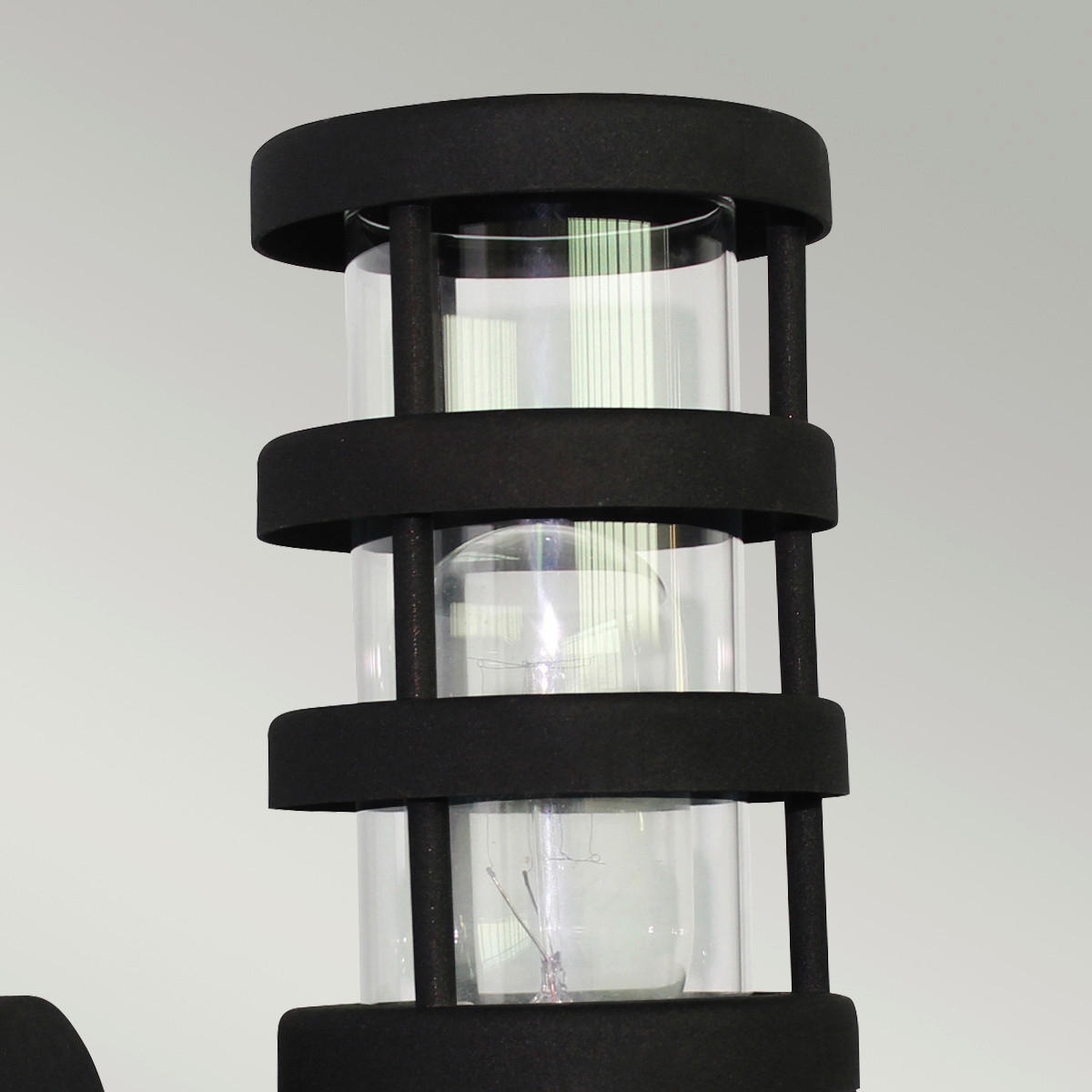 AUSSENWANDLEUCHTE - Schwarz, Design, Metall (15/9/24,5cm) - Elstead Lighting