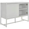 SIDEBOARD  in 100/75/41 cm  - Schwarz/Weiß, MODERN, Holzwerkstoff/Metall (100/75/41cm) - Novel