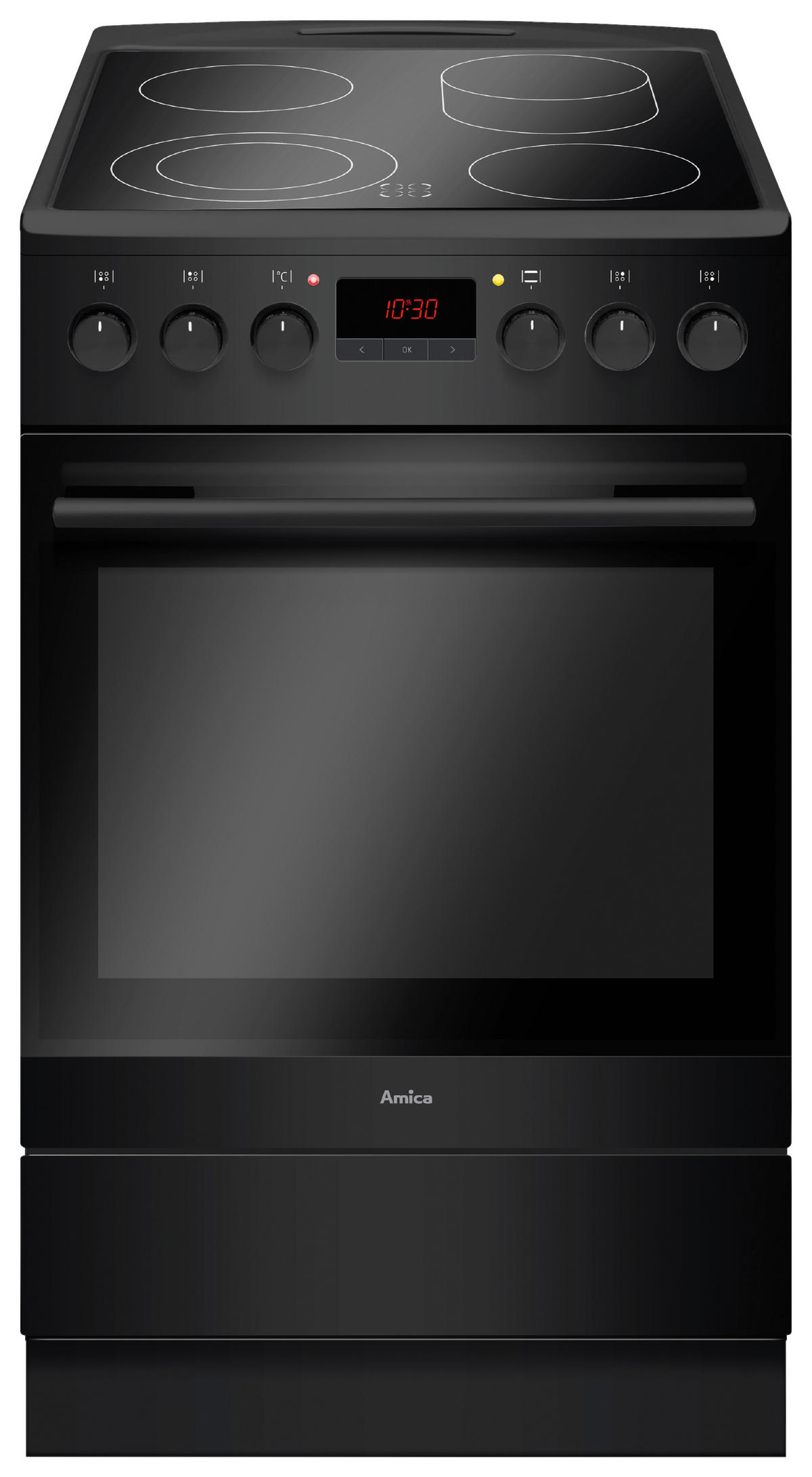 HERD SHC 11503 SM  - Schwarz, Basics, Glas/Metall (50,0/85,0/60,0cm) - Amica