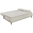 SCHLAFSOFA Webstoff Creme  - Eichefarben/Creme, Design, Kunststoff/Textil (202/94/104cm) - Carryhome