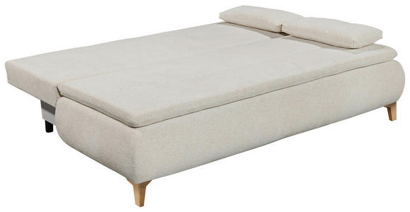 SCHLAFSOFA Webstoff Creme  - Eichefarben/Creme, Design, Kunststoff/Textil (202/94/104cm) - Carryhome