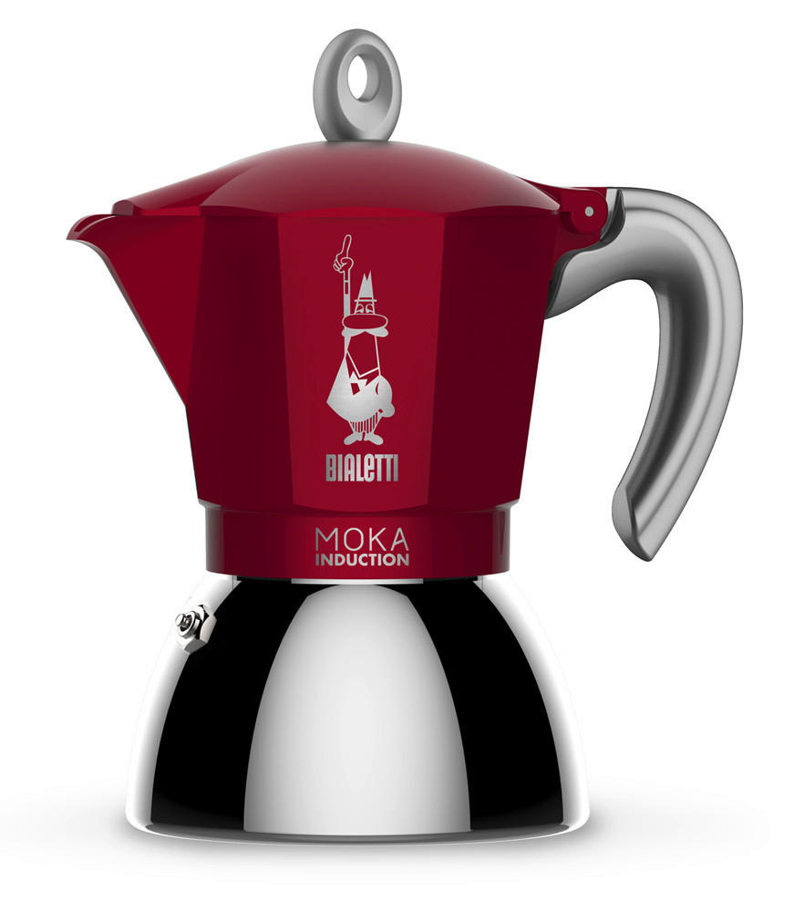 ESPRESSOKOCHER  - Rot, Basics, Metall (14/11,5/17,5cm) - Bialetti