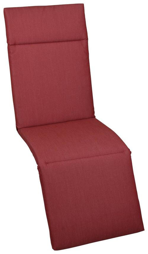 RELAXSESSELAUFLAGE Uni  - Rot, Design, Textil (50/164/4cm)