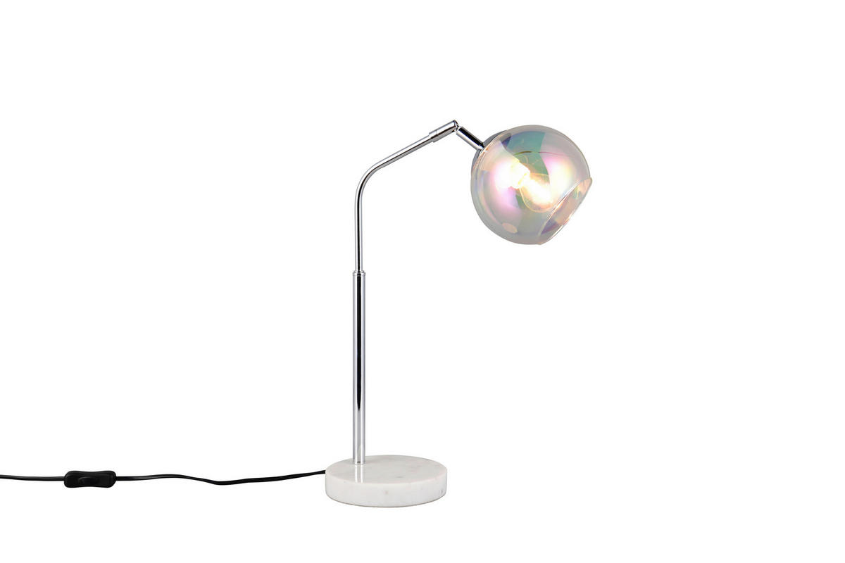 TISCHLEUCHTE - Chromfarben, Design, Glas/Metall (28/15/45cm) - Trio Leuchten