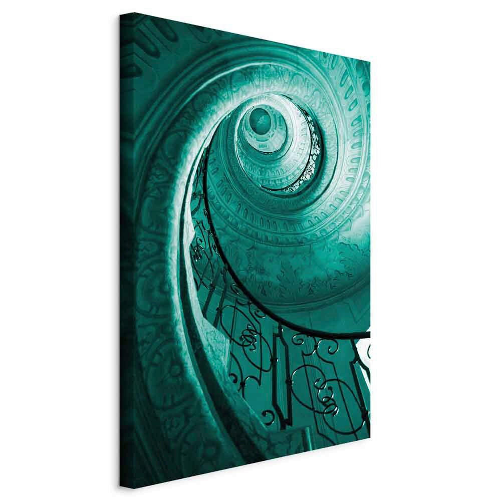 LEINWANDBILD Architektur Petrol  - Petrol, Basics, Holzwerkstoff/Textil (40/60/1,2cm) - artgeist