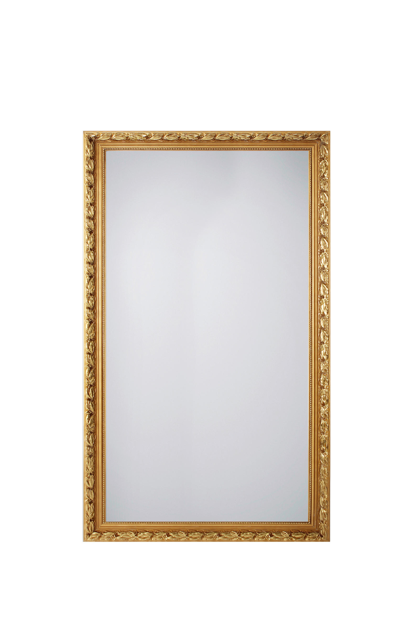 WANDSPIEGEL 100/200/3 cm    in rechteckig  - Goldfarben, KONVENTIONELL, Glas/Holz (100/200/3cm) - Milino