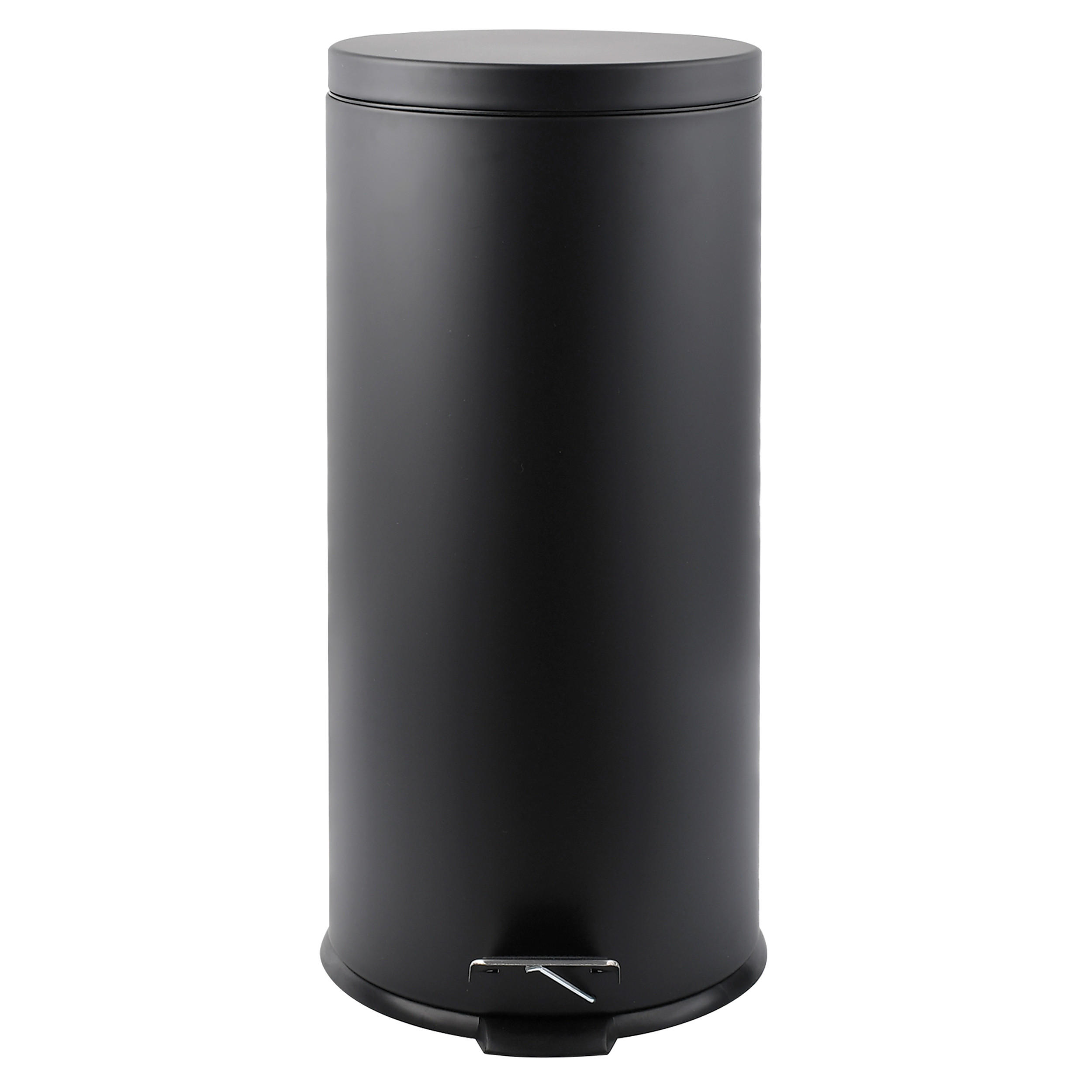 ABFALLEIMER 30 L  - Schwarz, Basics, Kunststoff/Metall (29.5/63.5/29.5cm) - Spirella