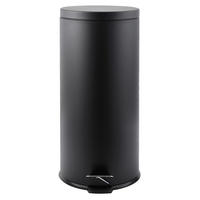 ABFALLEIMER 30 L  - Schwarz, Basics, Kunststoff/Metall (29.5/63.5/29.5cm) - Spirella