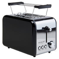 TOASTER  - Schwarz, Trend, Kunststoff/Metall (32/23/19cm)