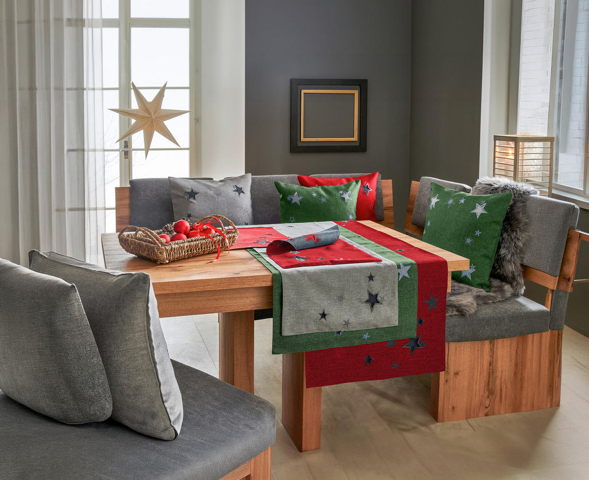 DEKORAČNÍ POLŠTÁŘ 48/48 cm - červená, Basics, textil (48/48cm) - X-Mas