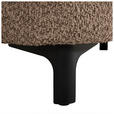 2,5-SITZER  in Chenille Taupe  - Taupe/Schwarz, KONVENTIONELL, Textil/Metall (200/84/99cm) - Carryhome