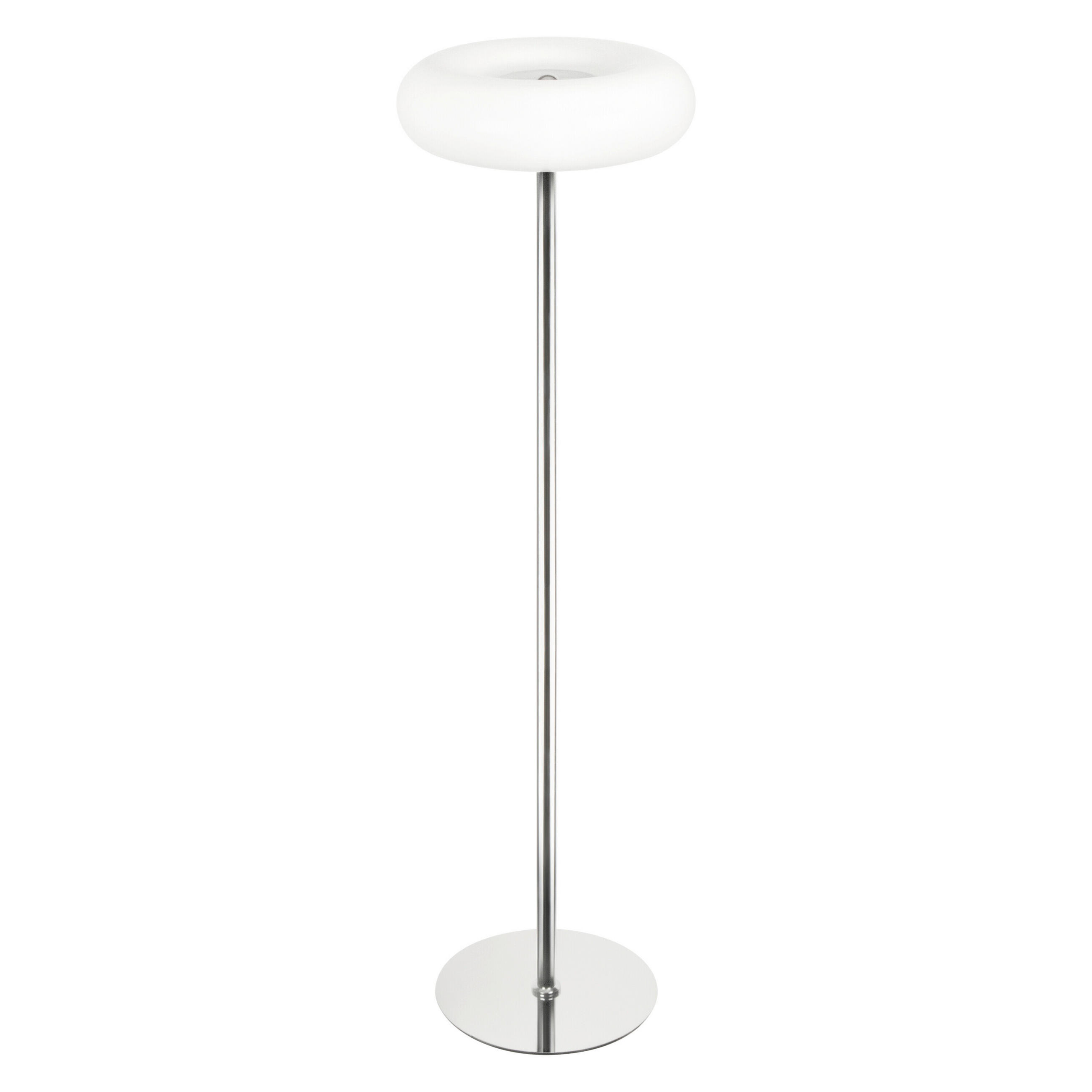 LED-STEHLEUCHTE 40/146 cm  - Edelstahlfarben/Weiß, Basics, Glas/Metall (40/146cm) - Osram