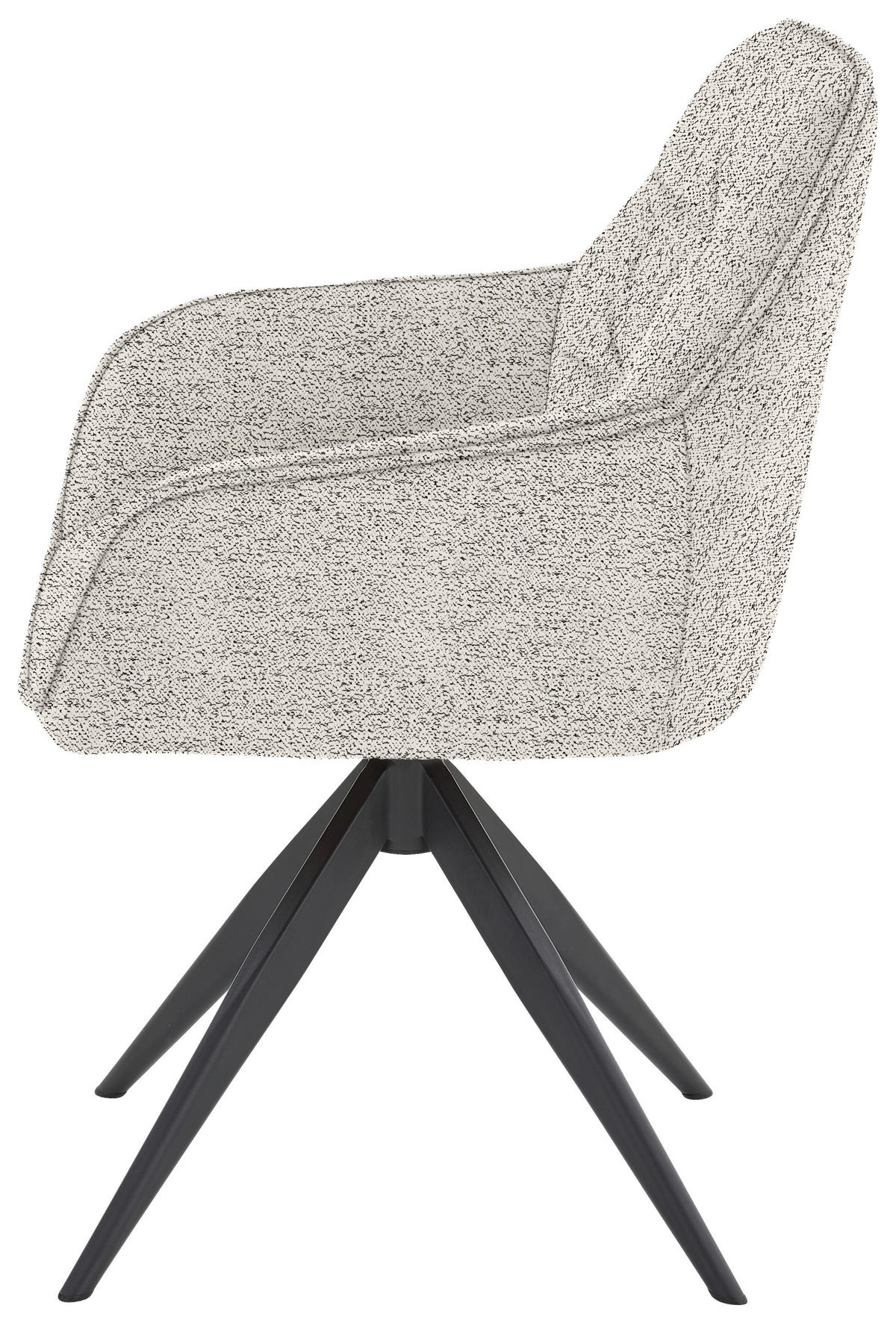 ARMLEHNSTUHL  in Eisen Bouclé  - Champagner, Design, Textil/Metall (62/87/61cm) - Musterring