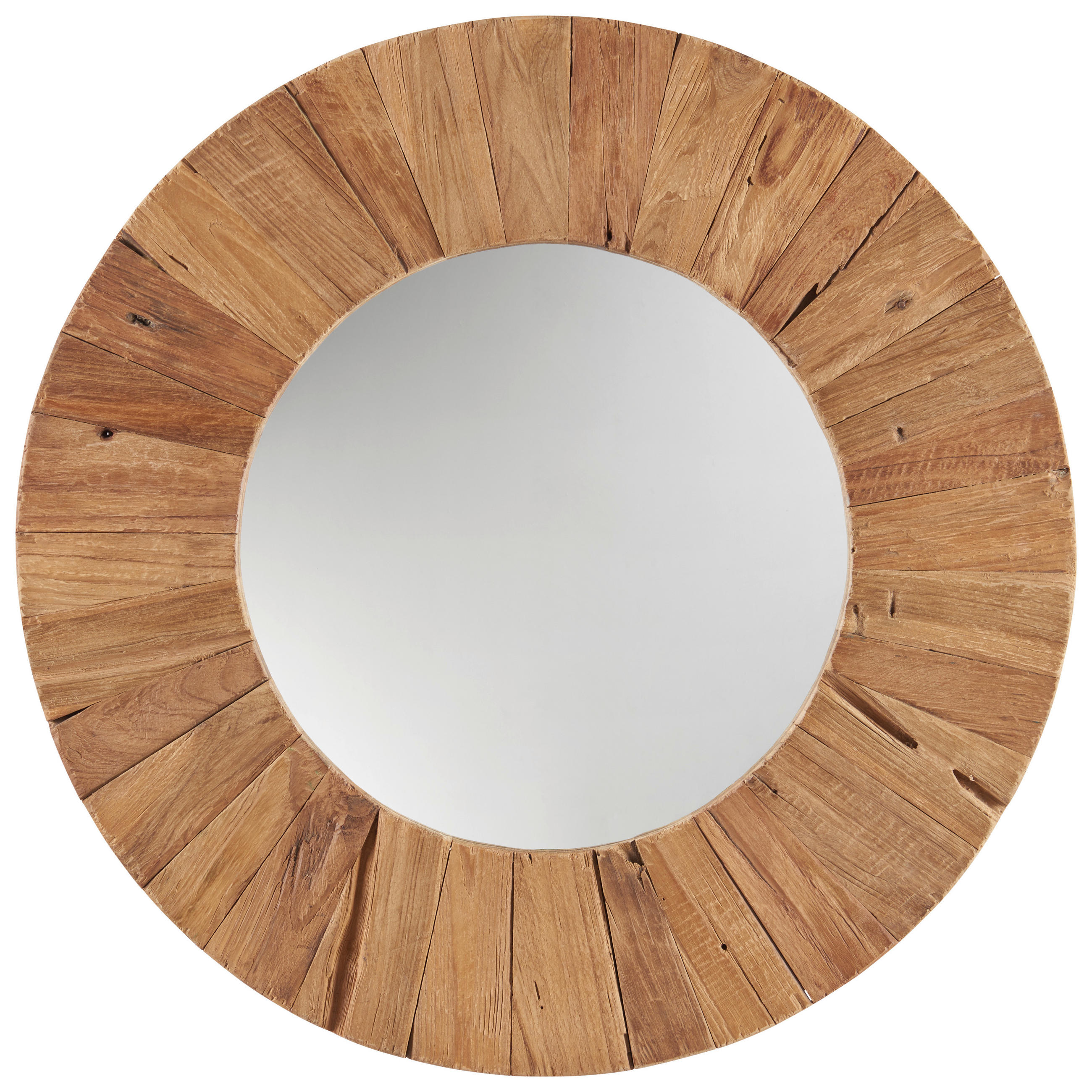 Oglindă De Perete 60/60/4 cm    - culoare natur, Trend, sticlă/lemn (60/60/4cm) - Landscape