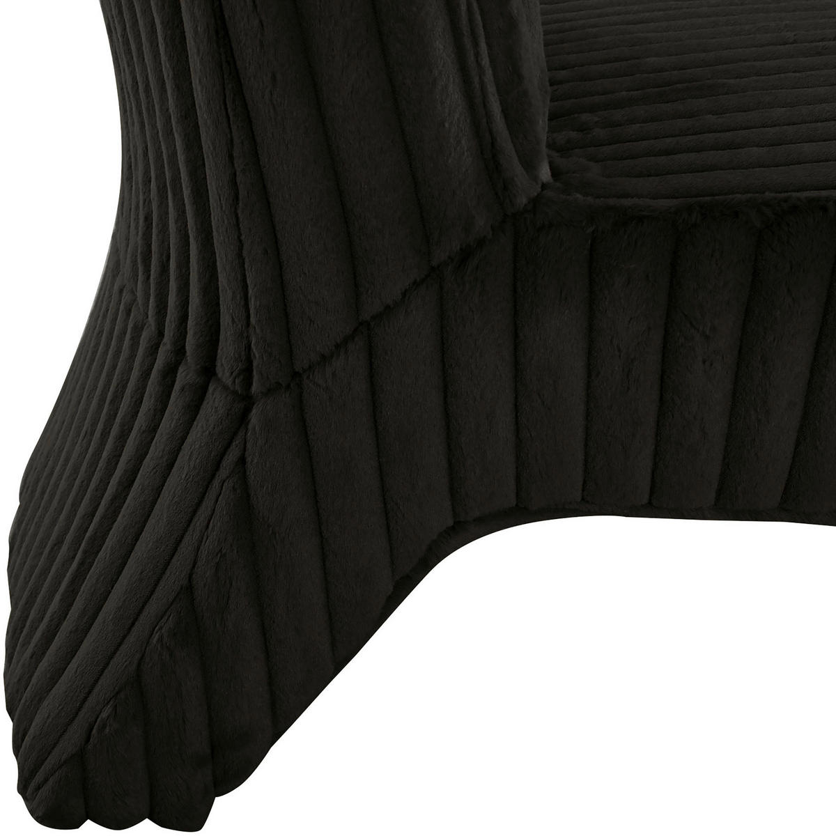 SESSEL in Cord Anthrazit  - Anthrazit/Schwarz, Konventionell, Kunststoff/Textil (68/72/89cm) - MID.YOU