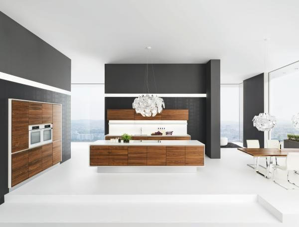 EINBAUKÜCHE VAO  - Nussbaumfarben, Design, Holz - Team 7