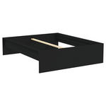 BETTRAHMEN 160/200 cm  in Anthrazit  - Anthrazit, KONVENTIONELL, Holzwerkstoff (160/200cm) - Hom`in