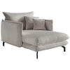 XXL-SESSEL Cord Silberfarben    - Silberfarben/Schwarz, MODERN, Textil/Metall (111/101/167cm) - Livetastic