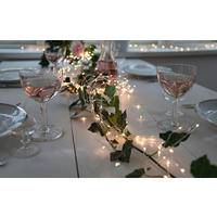 LICHTERKETTE 200 cm  - Transparent/Silberfarben, Basics, Kunststoff/Metall (200cm) - Eglo