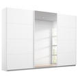 SCHWEBETÜRENSCHRANK 271/210/62 cm 3-türig Weiß  - Weiß, KONVENTIONELL, Holzwerkstoff/Metall (271/210/62cm) - Xora