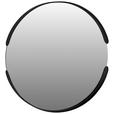 WANDSPIEGEL Nickelfarben  - Schwarz/Nickelfarben, Trend, Glas/Metall (40/40/3,5cm) - Carryhome
