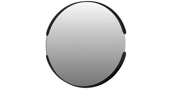 WANDSPIEGEL Nickelfarben  - Schwarz/Nickelfarben, Trend, Glas/Metall (40/40/3,5cm) - Carryhome