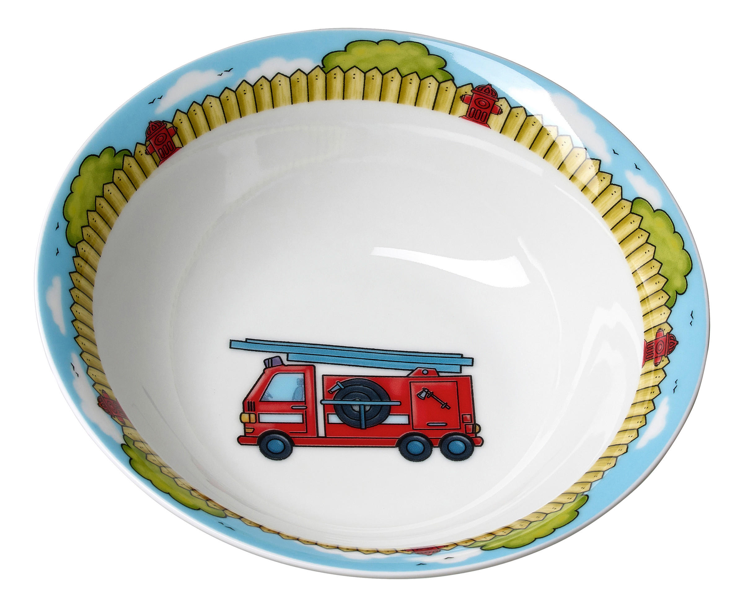 MÜSLISCHALE Feuerwehrmann  - Multicolor, KONVENTIONELL, Keramik (16,5/5cm) - Ritzenhoff Breker