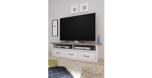 TV-ELEMENT 148/46/43 cm - Trüffeleichefarben/Graphitfarben, LIFESTYLE, Holzwerkstoff/Metall (148/46/43cm) - Carryhome