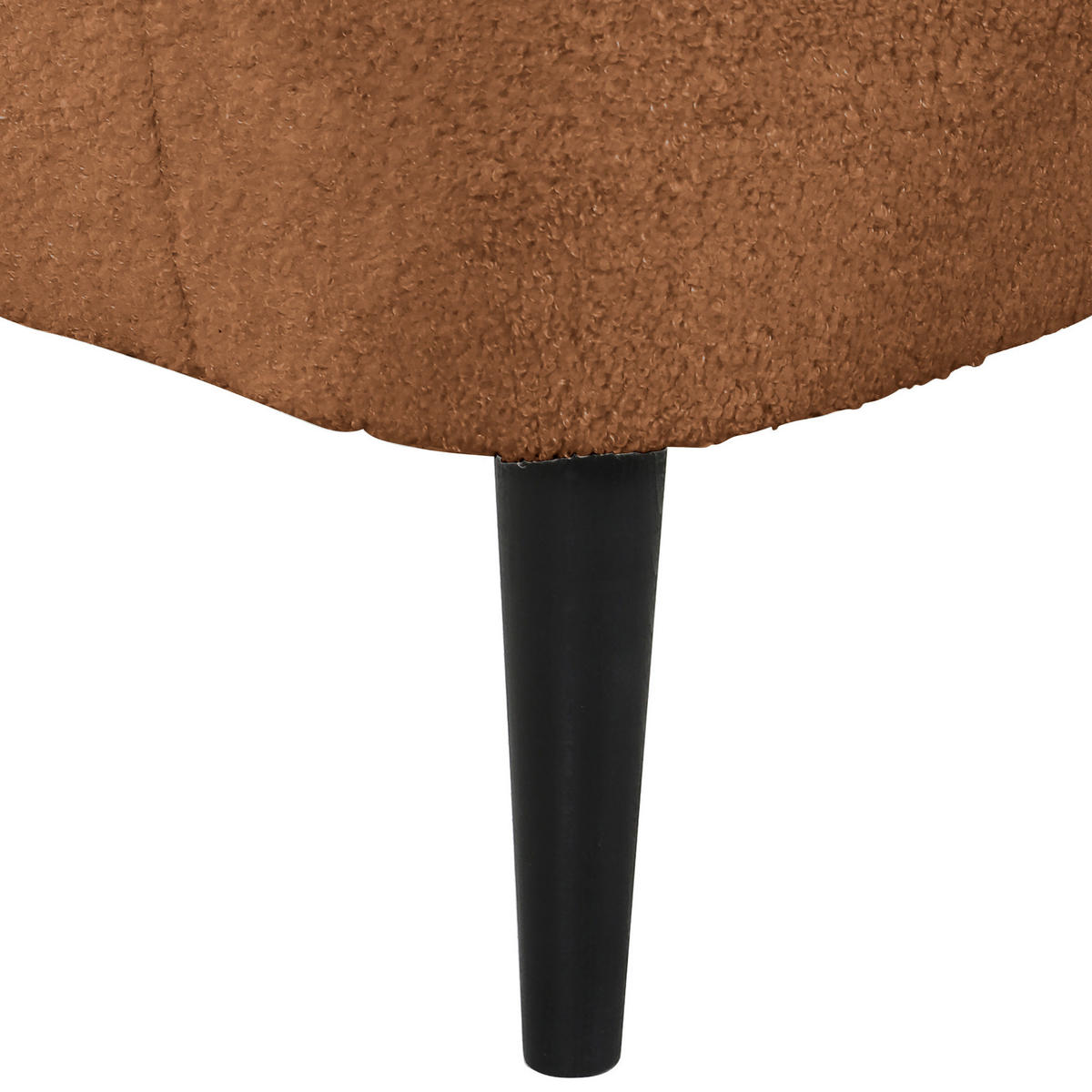 OHRENSESSEL in Flachgewebe Rostfarben  - Rostfarben/Dunkelbraun, Design, Holz/Textil (72/104/85cm) - MID.YOU