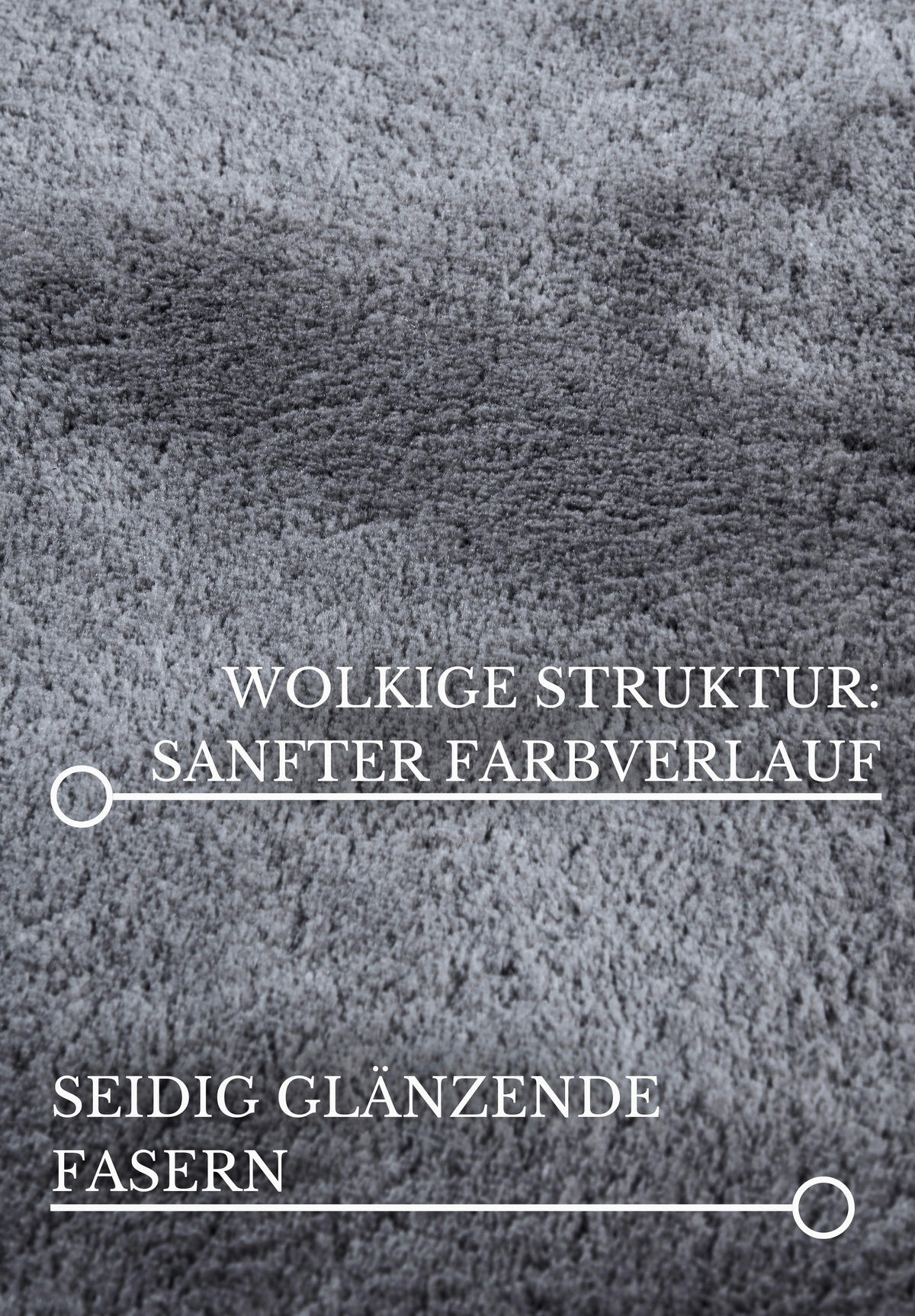 HOCHFLORTEPPICH 200 cm Kollektion 1899 Anthrazit rund  - Anthrazit, Design, Textil (200cm) - Villeroy & Boch