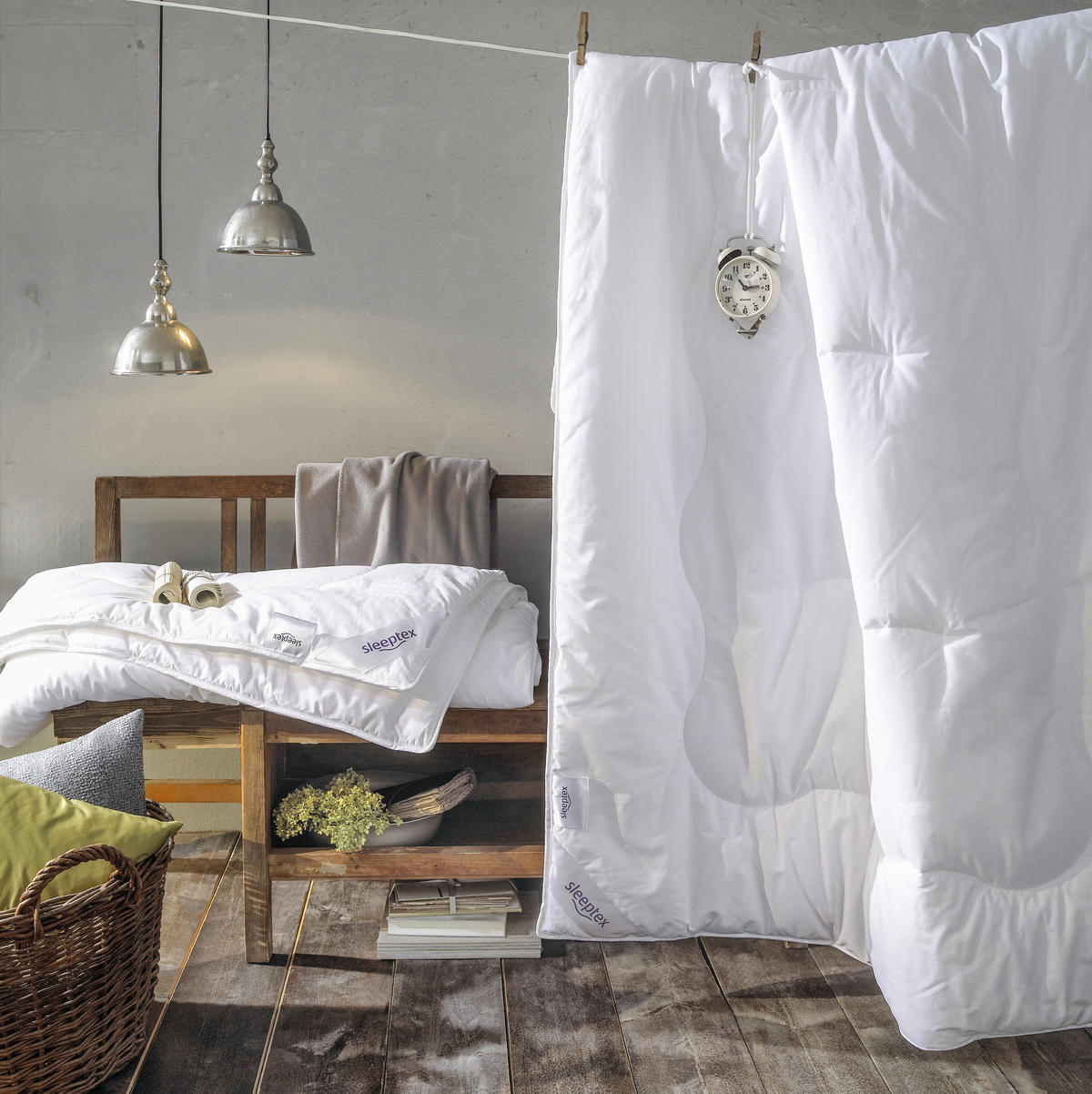 TÉLI PAPLAN 140/200 cm  - fehér, Basics, textil (140/200cm) - Sleeptex