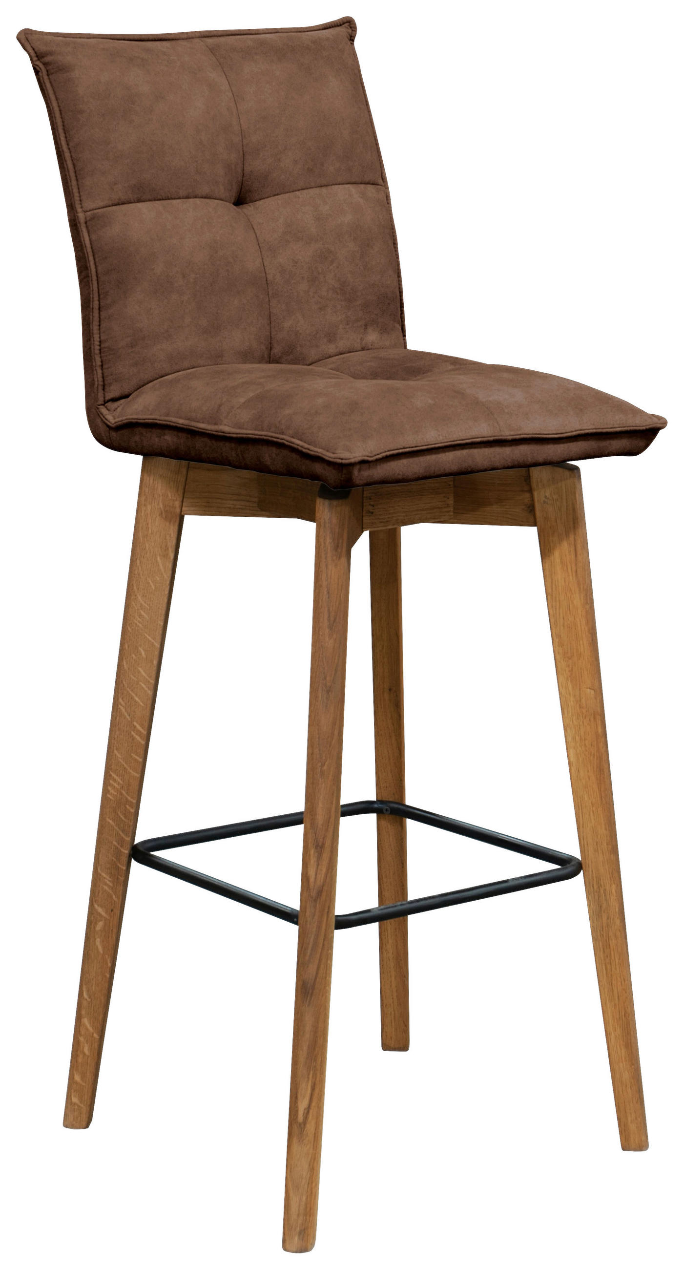 BARHOCKER in Hellbraun, Braun - Hellbraun/Eichefarben, Natur, Holz (43/112/50cm) - Livetastic