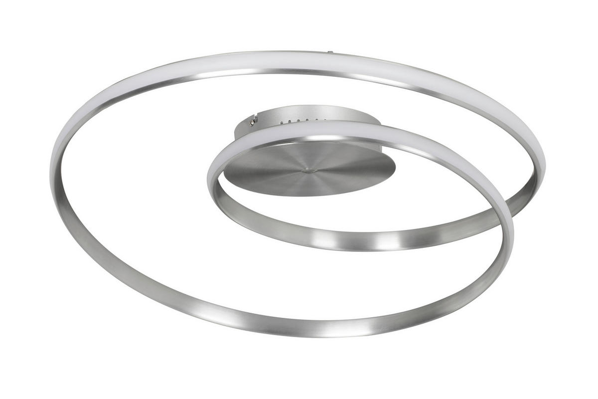 STROPNÍ LED SVÍTIDLO, 56/24 cm  - bílá/barvy stříbra, Design, kov/plast (56/24cm) - Ambiente