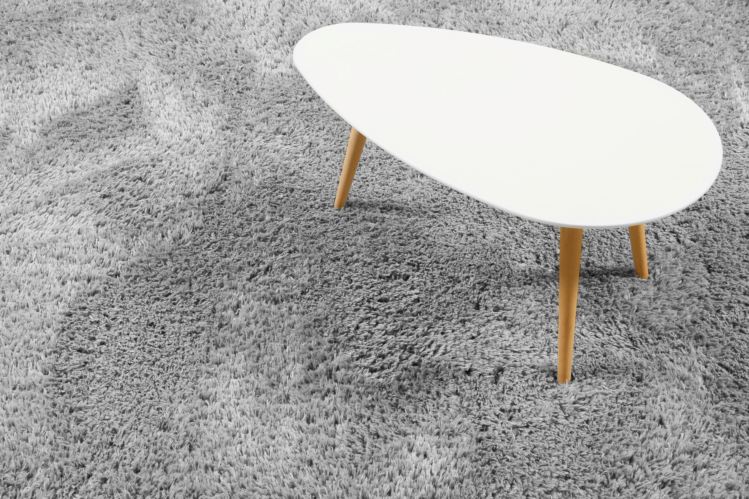 HOCHFLORTEPPICH 80 cm Yogi Silberfarben  - Silberfarben, KONVENTIONELL, Textil (80cm) - Esprit