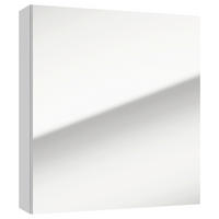 DULAP CU OGLINDĂ 55/60/15 cm  - alb, Basics, sticlă/material pe bază de lemn (55/60/15cm) - MID.YOU