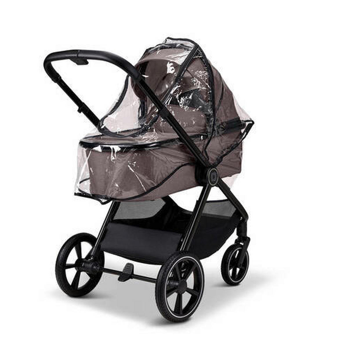 KINDERWAGENSET Aura Set  - Dunkelbraun, Basics (140/61/115cm) - Moon