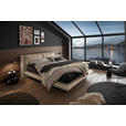 BOXBETT 180/200 cm,  in Kaschmir, gepolstertes Kopfteil, Bettkasten, Matratzen, H3 + H4 = fest + sehr fest  - Kaschmir/Schwarz, Design, Kunststoff/Textil (180/200cm) - Esposa