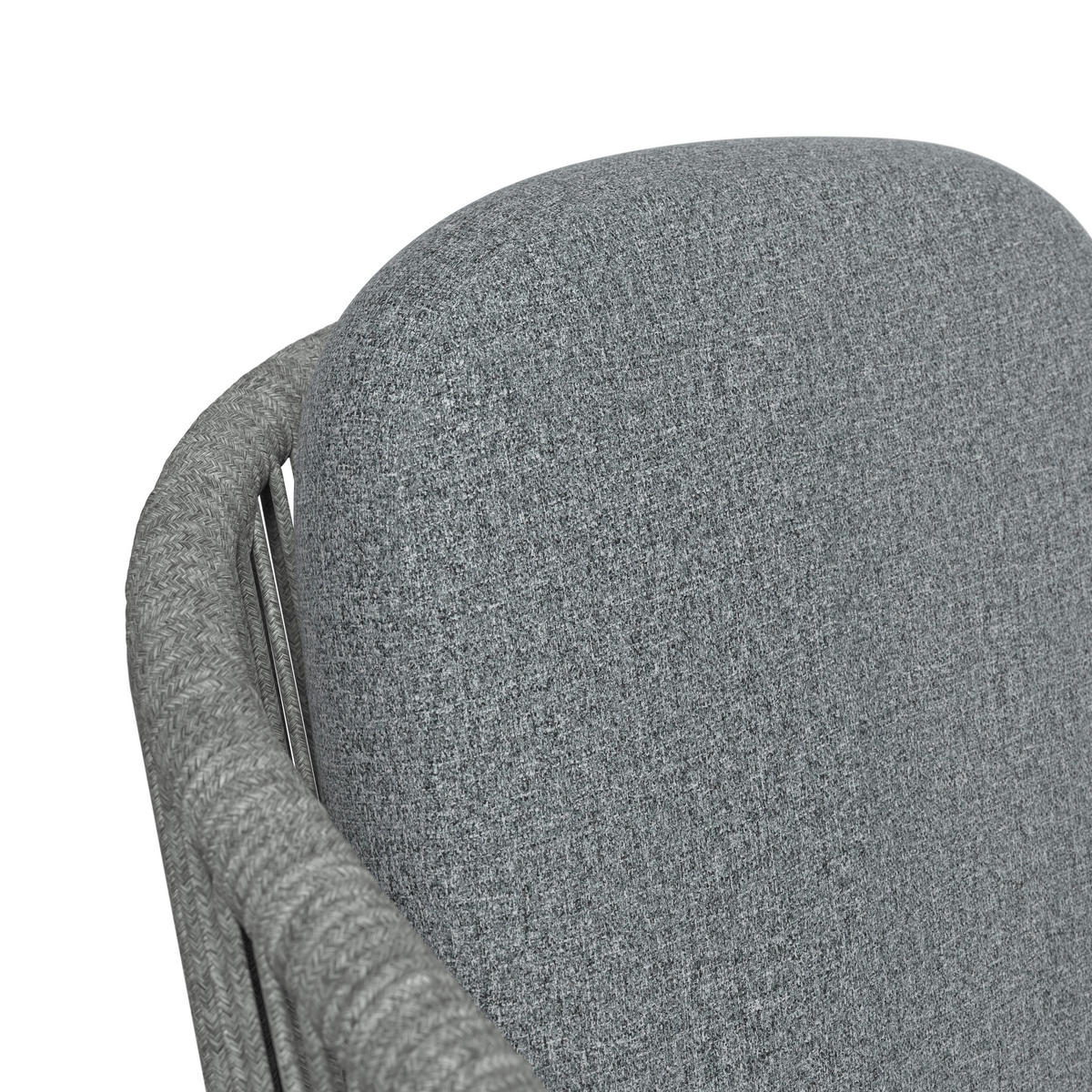 STAPELSESSEL in Metall, Textil Dunkelgrau  - Dunkelgrau, Design, Textil/Metall (58,5/79.5/61.5cm) - Amatio