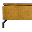 BOXSPRINGBETT 140/200 cm  in Currygelb  - Currygelb/Schwarz, Design, Textil/Metall (140/200cm) - Esposa