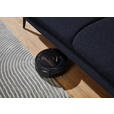 ECKSOFA in Chenille, Mikrofaser Anthrazit  299/157 cm  - Anthrazit/Schwarz, Design, Textil/Metall (299/157cm) - Dieter Knoll