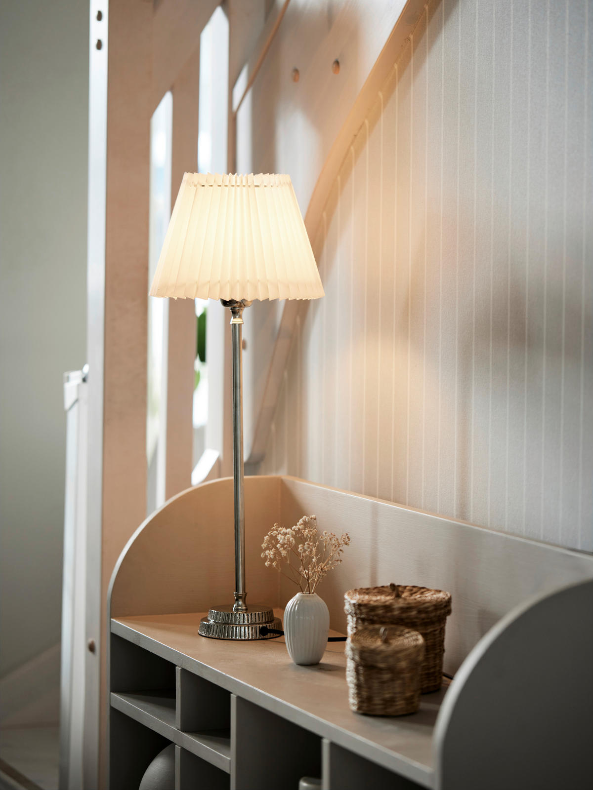 BORDSLAMPA Kent   - kromfärg, Basics, metall (46cm)