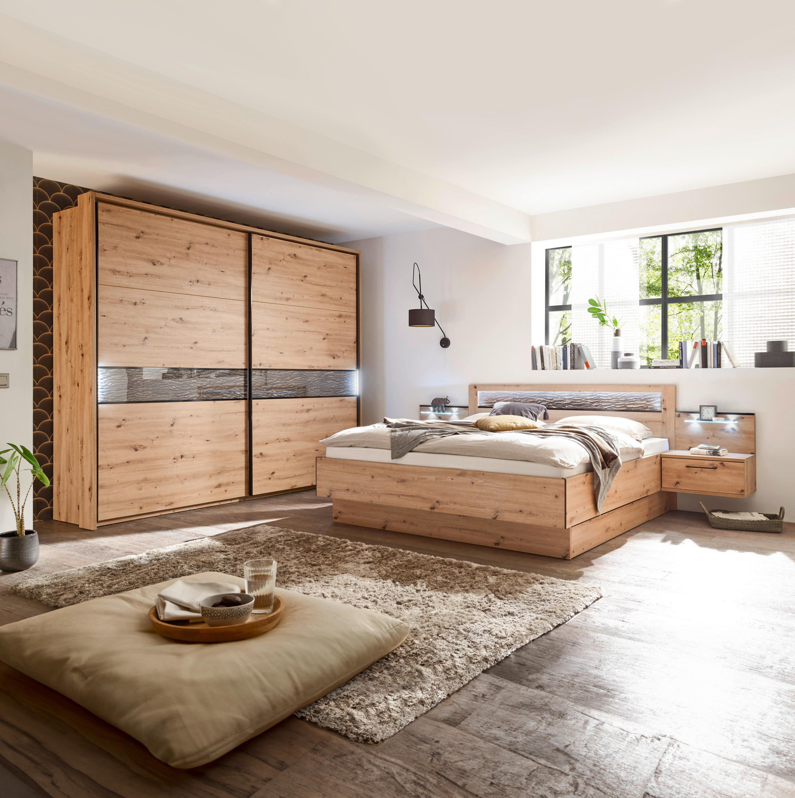 bettanlage 180x200 in eichefarben online kaufen