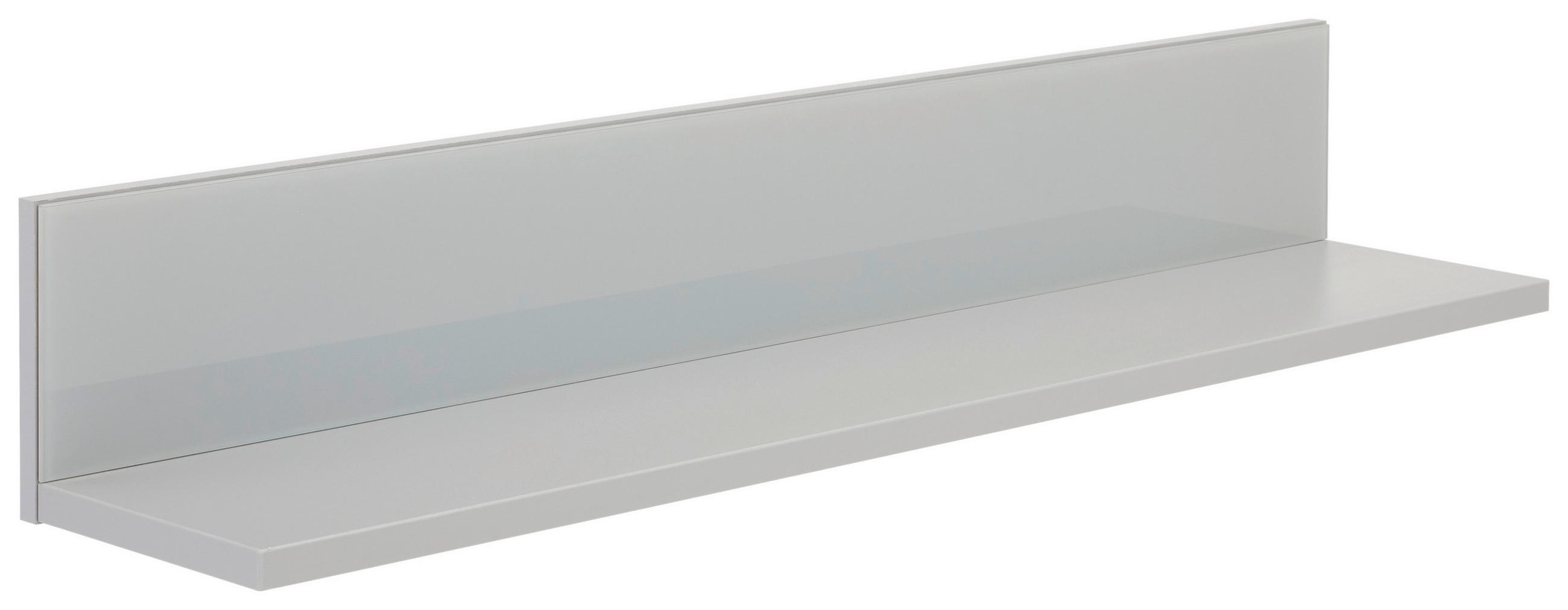VÄGGHYLLA  109,7/18/21,9 cm  - ljusgrå/grå, Design, trämaterial/glas (109,7/18/21,9cm) - Hom`in
