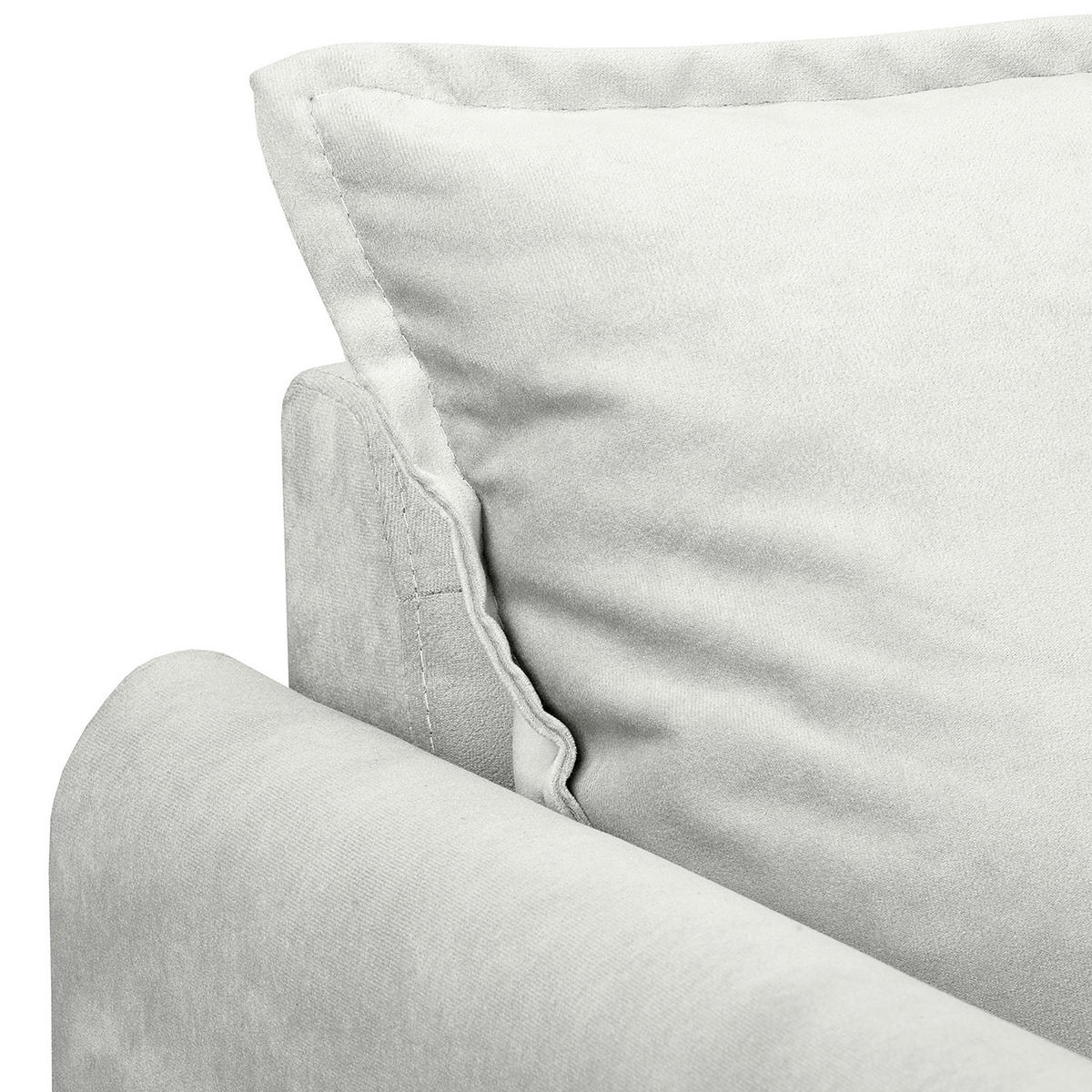 2-SITZER-SOFA JULI in Samt Grau  - Schwarz/Grau, Design, Holz/Textil (138/86/100cm) - P & B