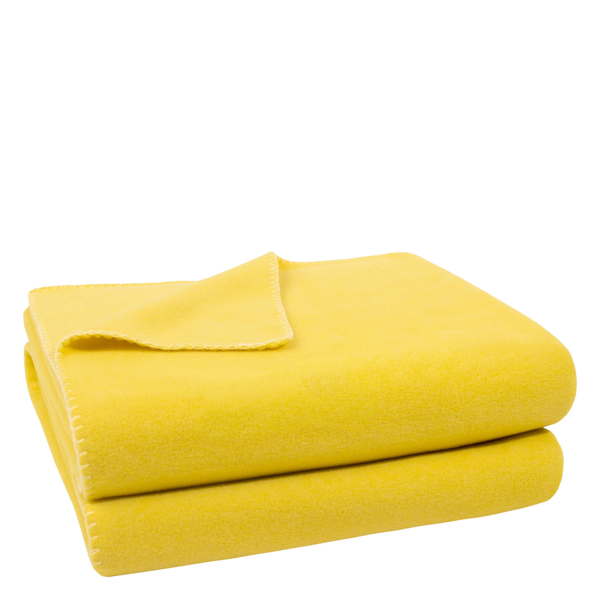 Zoeppritz Fleecedecke Soft-Fleece Currygelb 160x200 cm