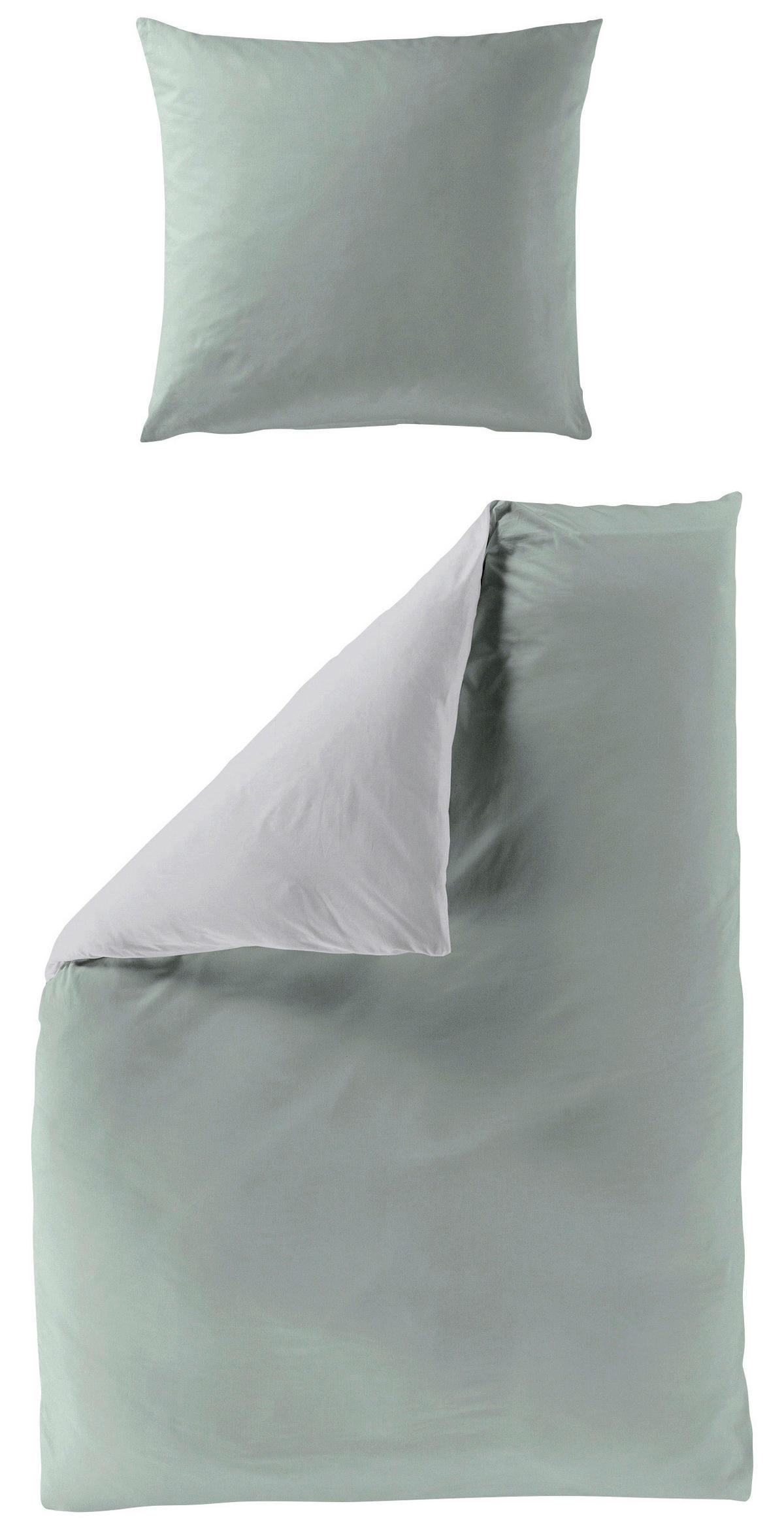 BETTWÄSCHE Renforcé 155/220 cm  - Jadegrün, KONVENTIONELL, Textil (155/220cm) - Bierbaum