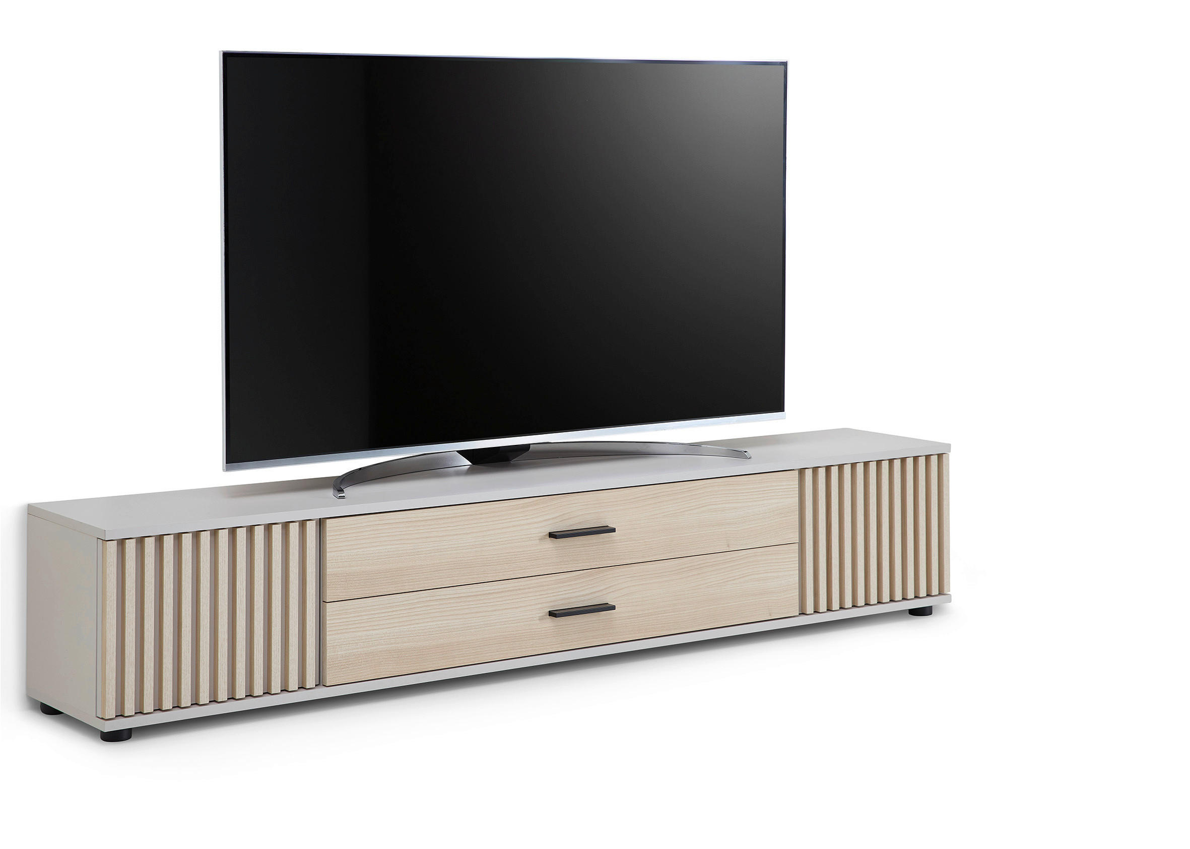 LOWBOARD  in 180/30/30 cm  - Kaschmir/Eichefarben, Design, Holzwerkstoff/Kunststoff (180/30/30cm) - Boxxx