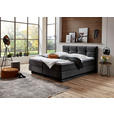 BOXSPRINGBETT 180/200 cm  in Anthrazit  - Anthrazit/Schwarz, KONVENTIONELL, Kunststoff/Textil (180/200cm) - Carryhome