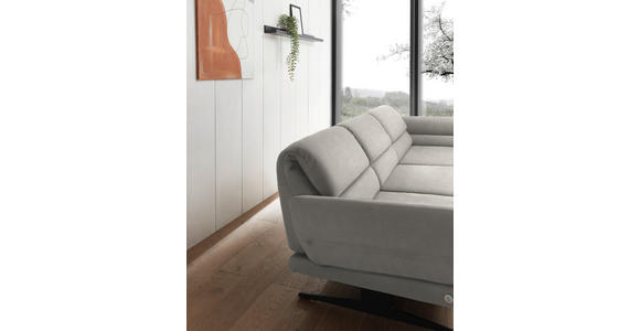 ECKSOFA  in Flachgewebe Naturfarben  279-327/176-217 cm  - Schwarz/Naturfarben, Design, Textil/Metall (279-327/176-217cm) - Dieter Knoll